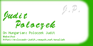 judit poloczek business card